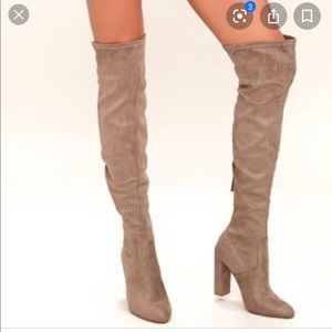 Steve Madden Electrik Over the Knee Boot in Taupe